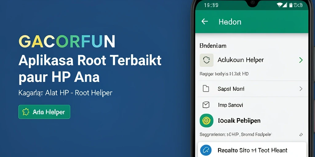 Tampilan antarmuka GACORFUN yang intuitif dan fungsional.