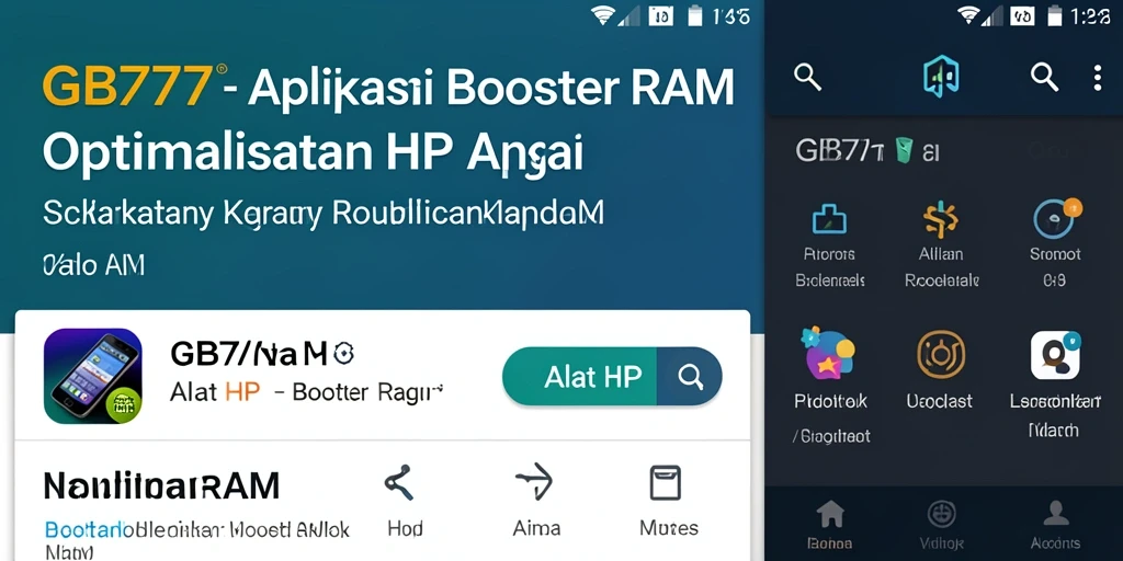 Tampilan antarmuka GB777 yang intuitif dan mudah digunakan.