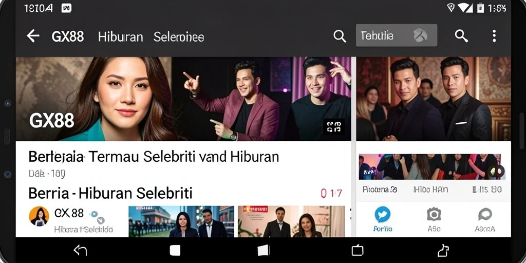 Tampilan antarmuka GX88 yang modern dan menarik.