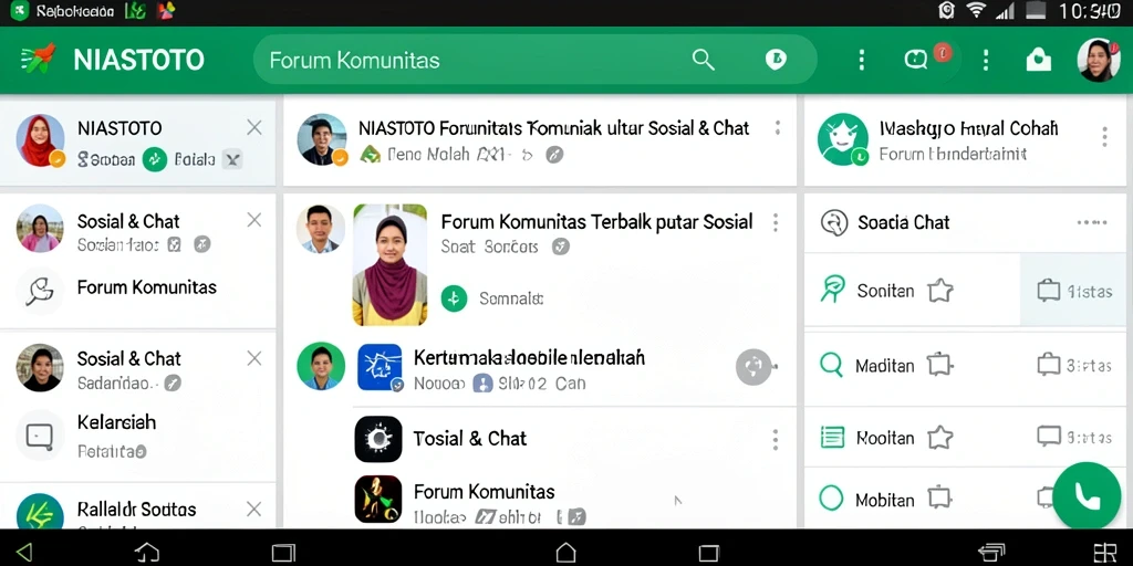 Tampilan antarmuka NIASTOTO yang intuitif untuk Forum Komunitas.