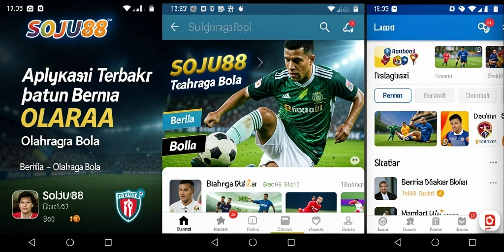 Tampilan antarmuka aplikasi SOJU88 yang informatif dan menarik.