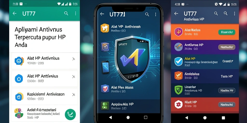 Tampilan antarmuka UT77 yang intuitif dan mudah digunakan.